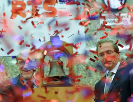 The Moscow Exchange has seen the growth of 2.29 percent since its IPO this week. Source: RIA Novosti / Alexey Kudenko 